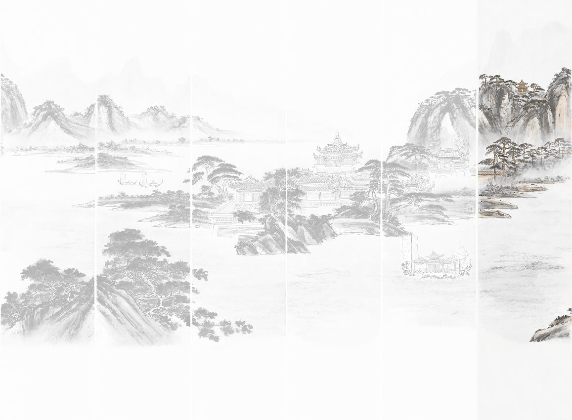 Panoramique Kaisui, coloris Graphique — lé 6