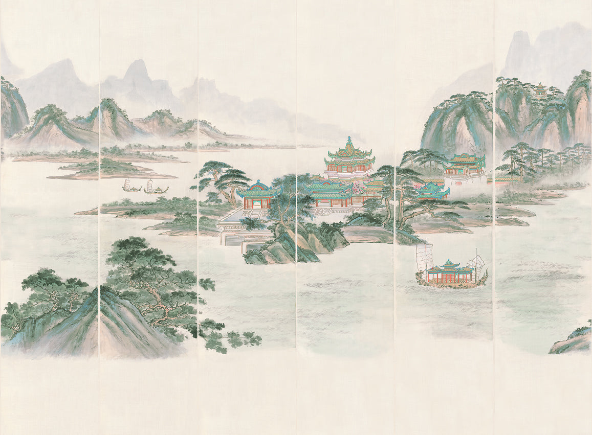 Panoramique Kaisui, coloris Pastel — décor complet