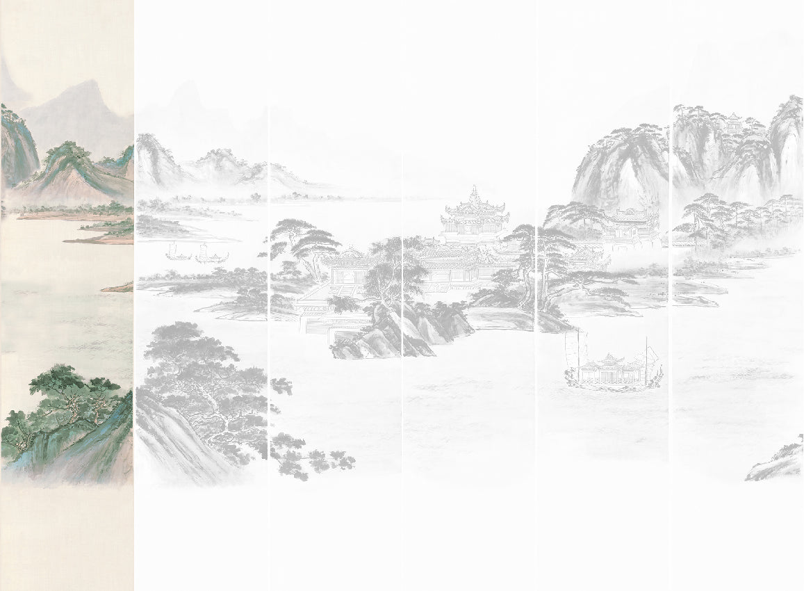 Panoramique Kaisui, coloris Pastel — lé 1
