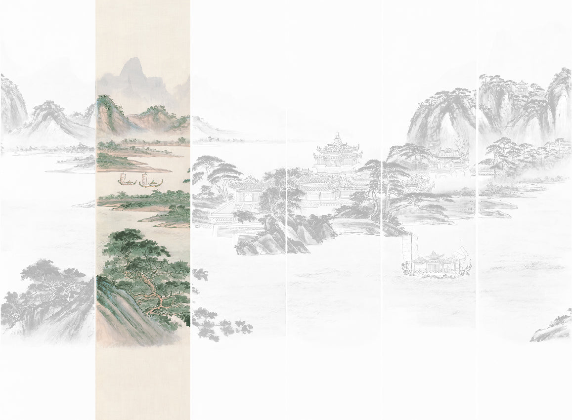 Panoramique Kaisui, coloris Pastel — lé 2