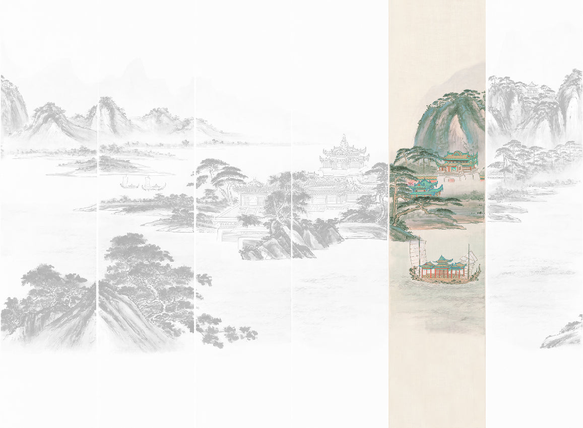 Panoramique Kaisui, coloris Pastel — lé 5