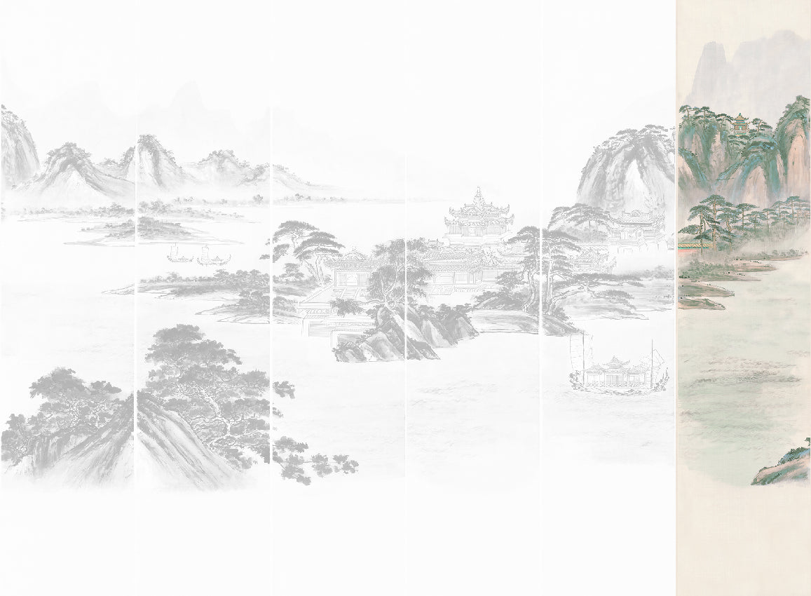 Panoramique Kaisui, coloris Pastel — lé 6