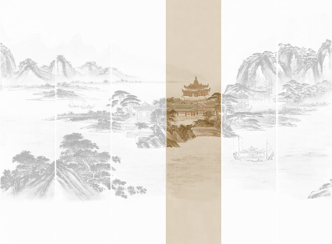 Panoramique Kaisui, coloris Sépia — lé 4