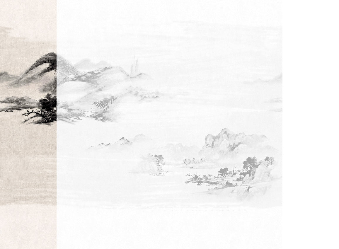 Panoramique Kawa, coloris Encre noire — lé 1