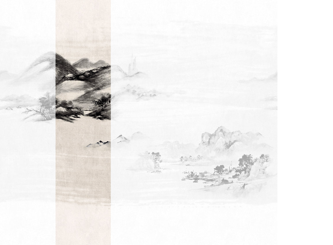 Panoramique Kawa, coloris Encre noire — lé 2