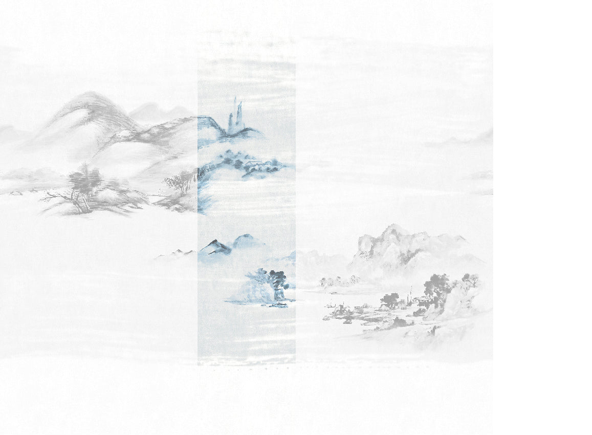 Panoramique Kawa, coloris Bleu — lé 3