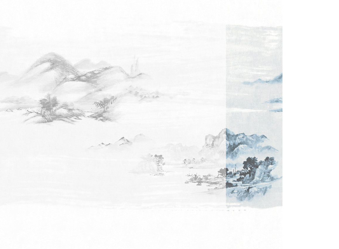 Panoramique Kawa, coloris Bleu — lé 5