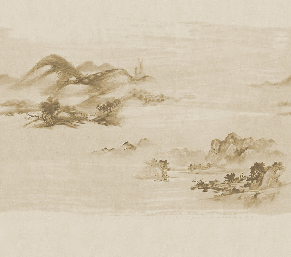 Panoramique Kawa, coloris Sépia — décor complet