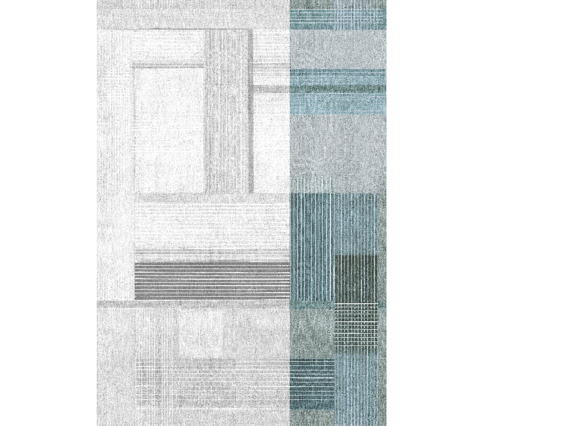 Panoramique Bonn, coloris Bleu clair — lé 3