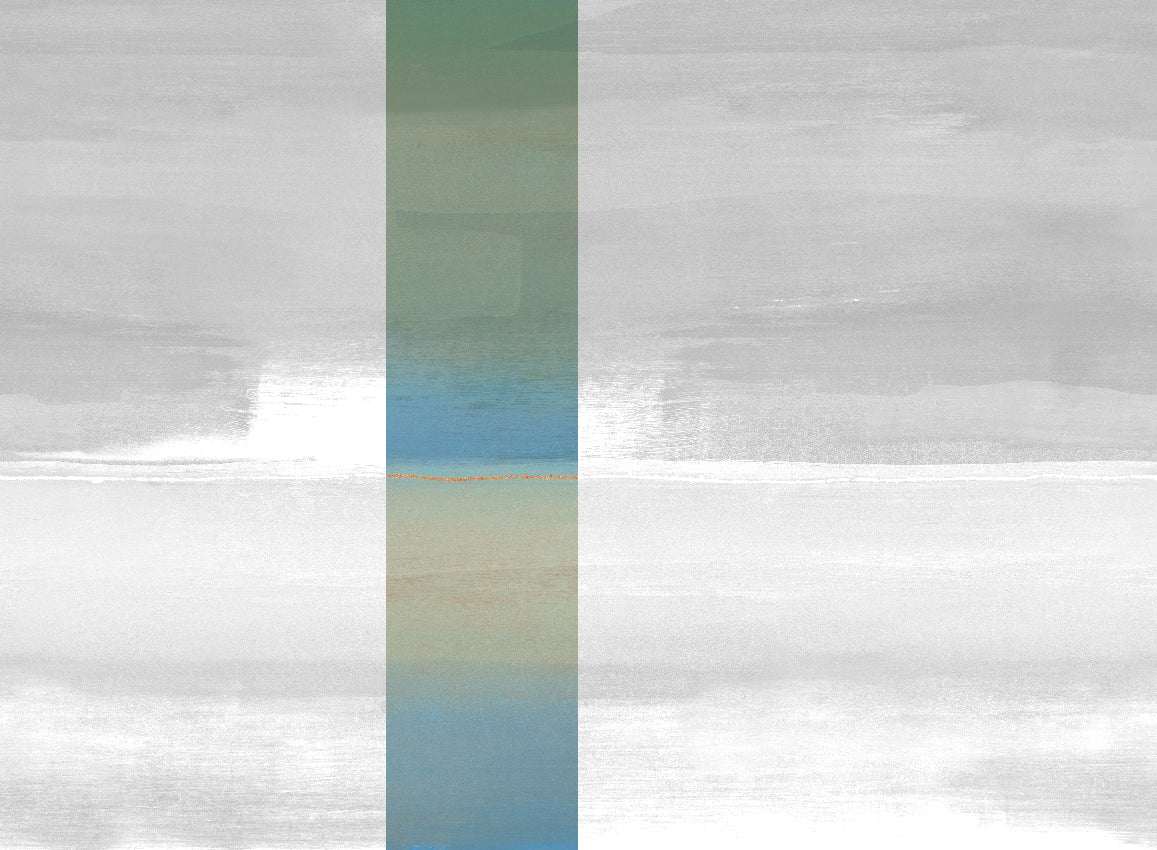Panoramique Alegranza, coloris Vert et bleu — lé 3