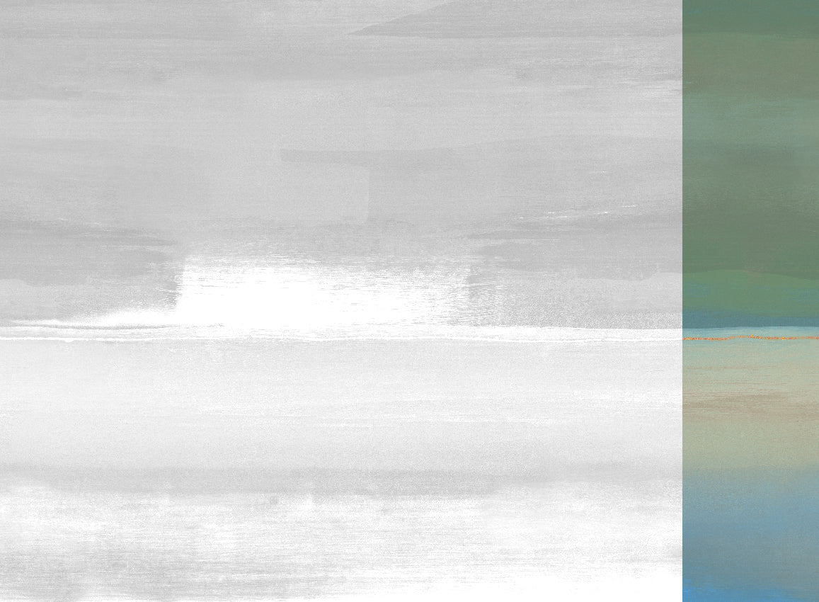 Panoramique Alegranza, coloris Vert et bleu — lé 6