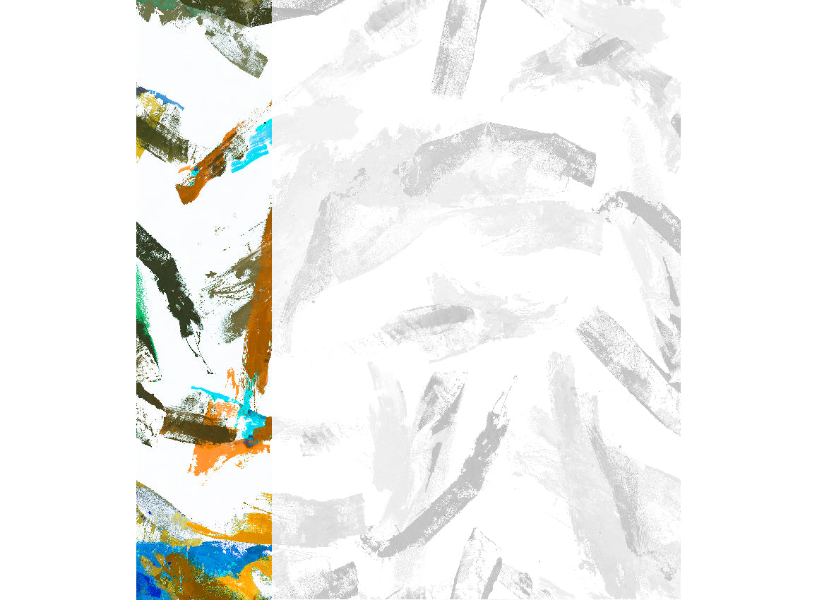 Panoramique Jack, coloris Orange et vert — lé 1