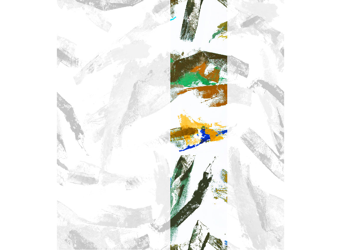 Panoramique Jack, coloris Orange et vert — lé 3