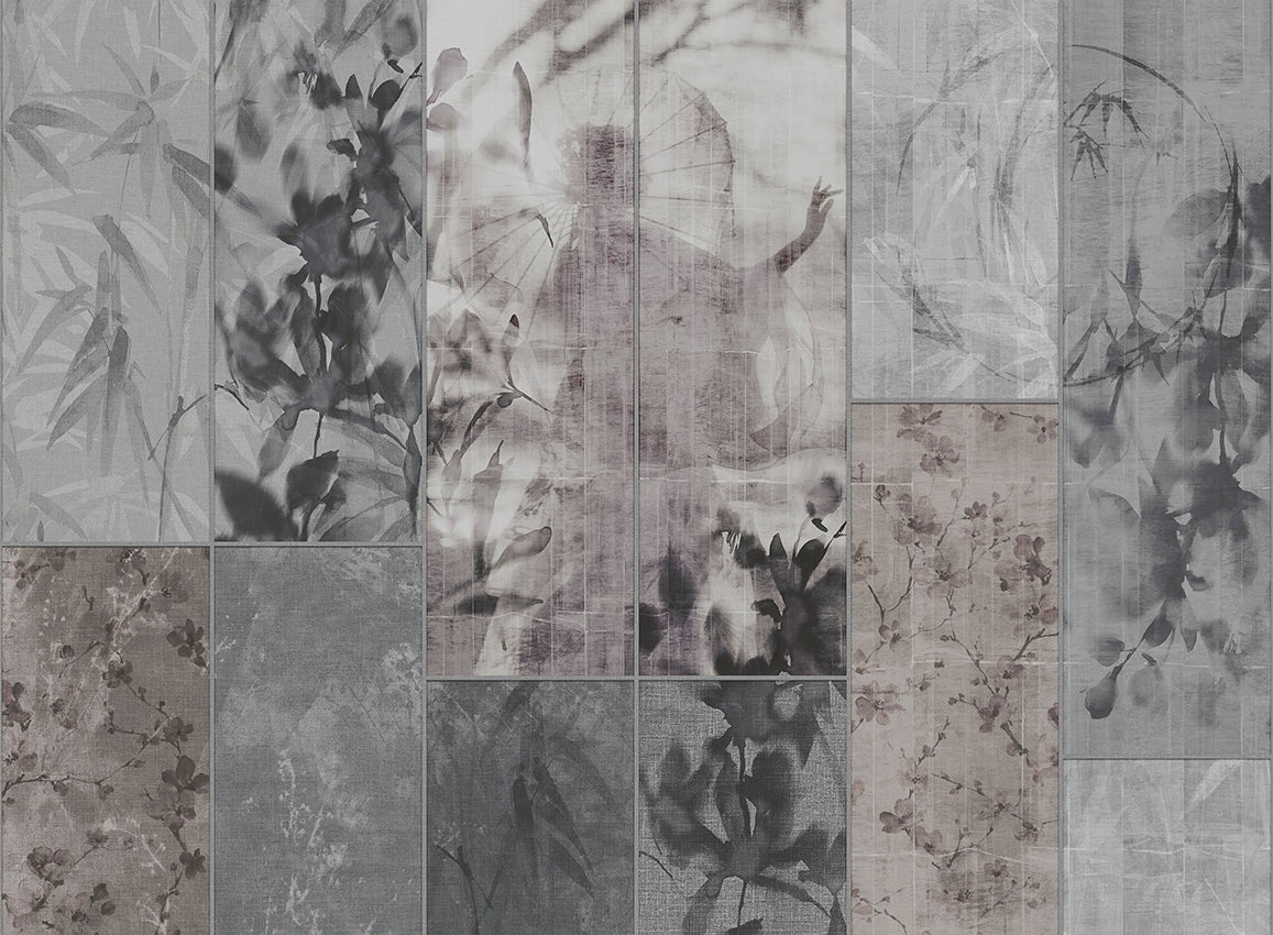 Panoramique Sumi, coloris Anthracite — décor complet