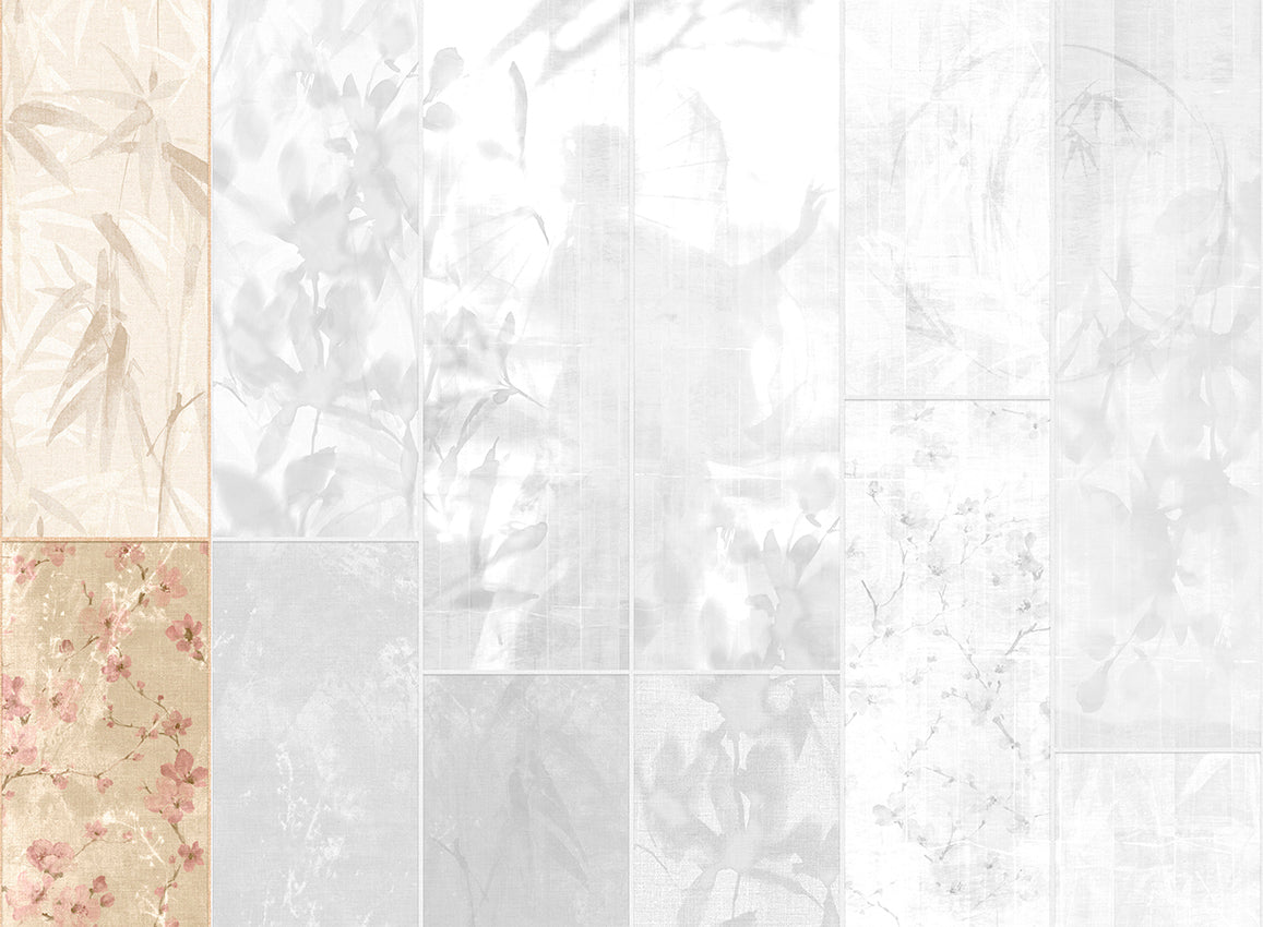 Panoramique Sumi, coloris Beige — lé 1