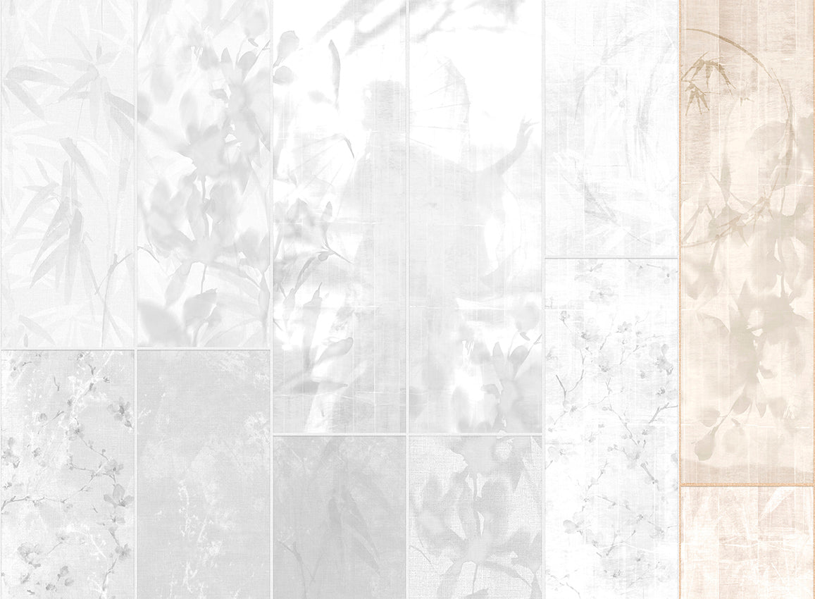 Panoramique Sumi, coloris Beige — lé 6