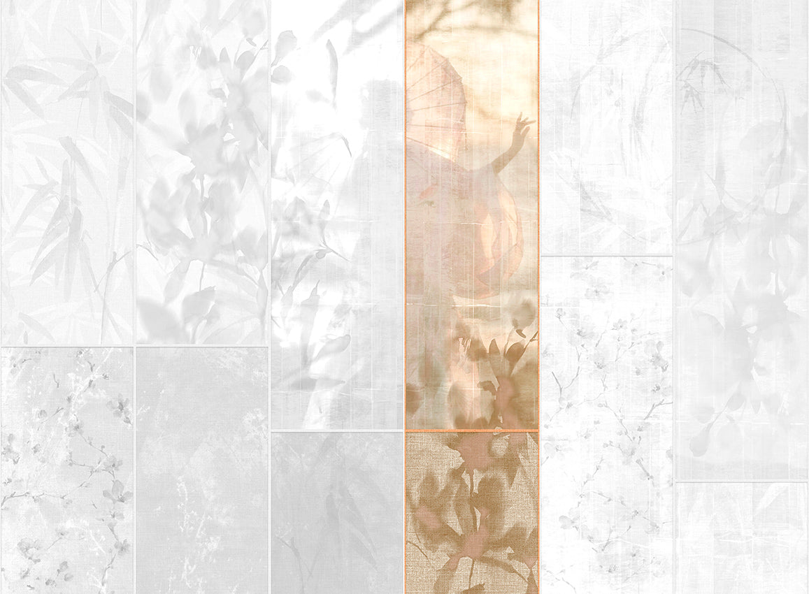Panoramique Sumi, coloris Or — lé 4