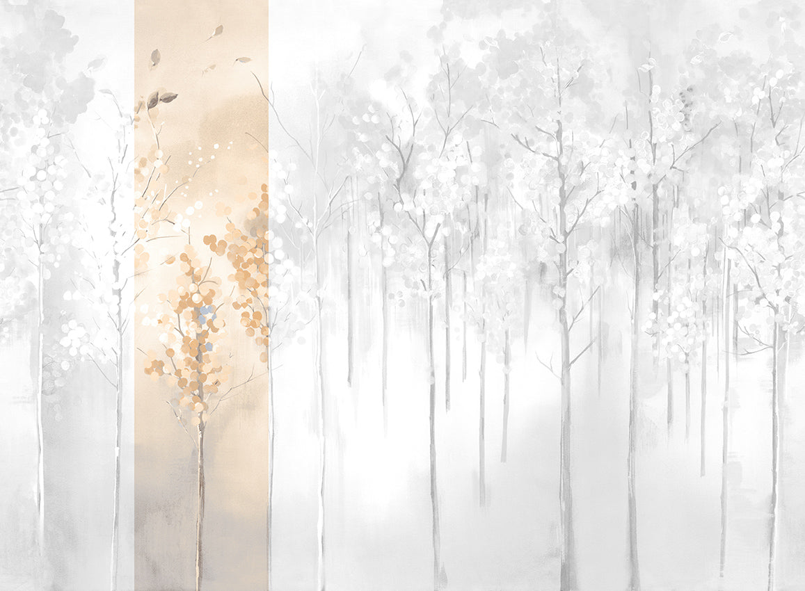 Panoramique Maples, coloris Hiver — lé 2
