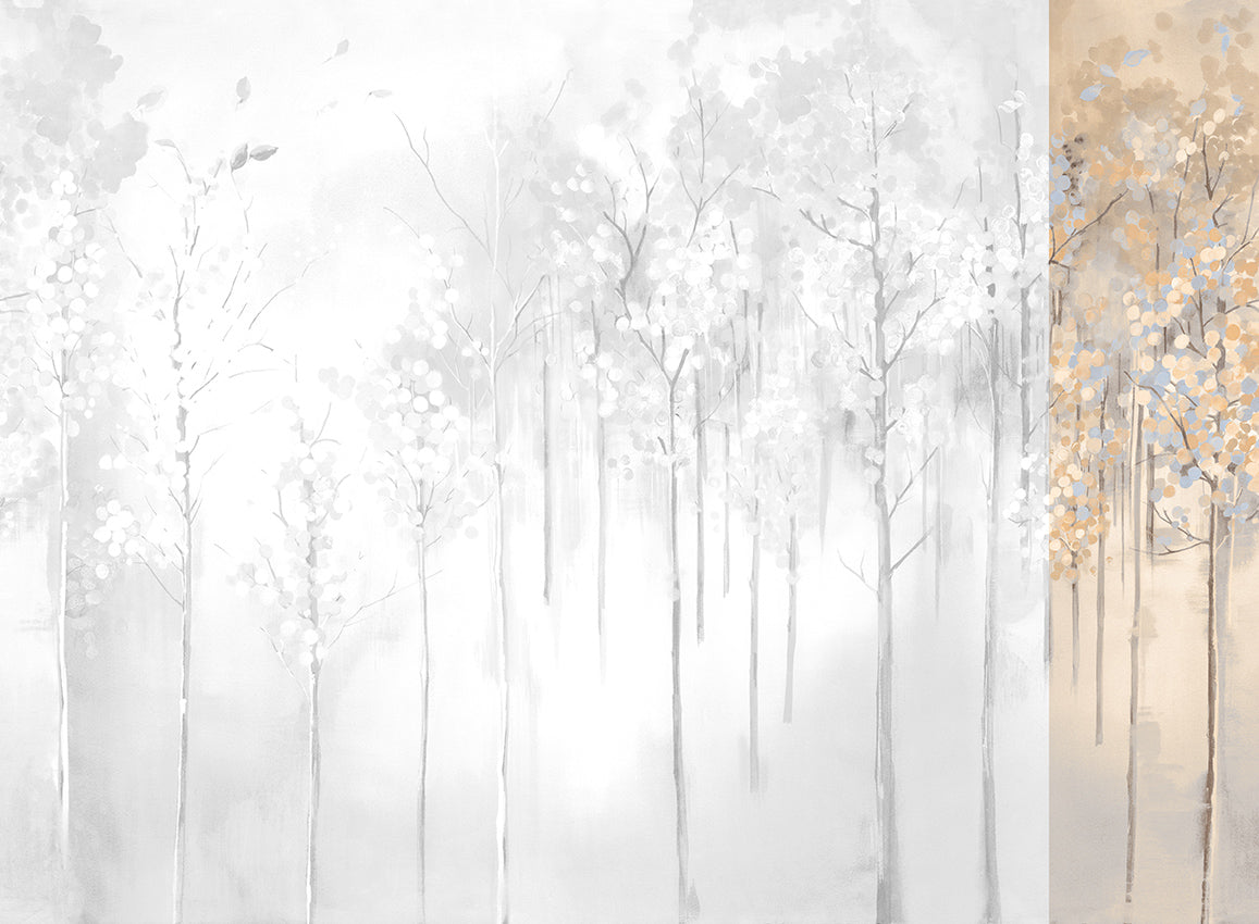 Panoramique Maples, coloris Hiver — lé 6