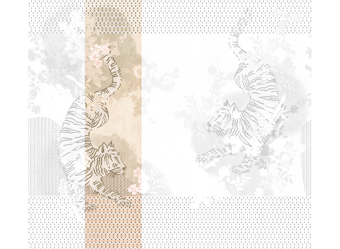 Panoramique Noen, coloris Beige — lé 2