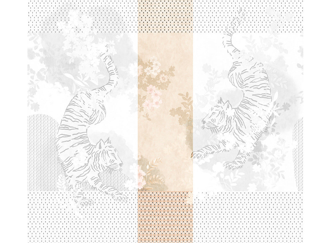 Panoramique Noen, coloris Beige — lé 3