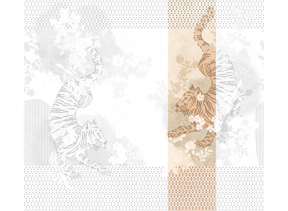 Panoramique Noen, coloris Beige — lé 4