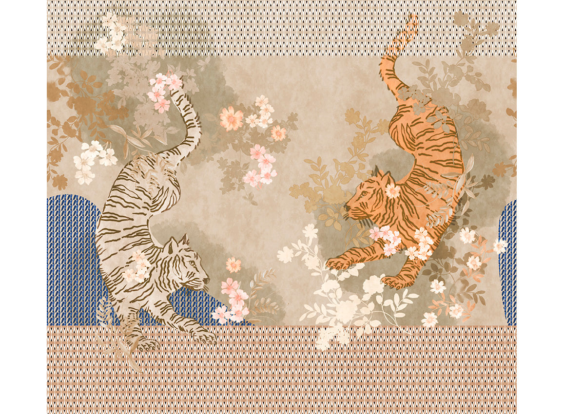 Panoramique Noen, coloris Platine — décor complet