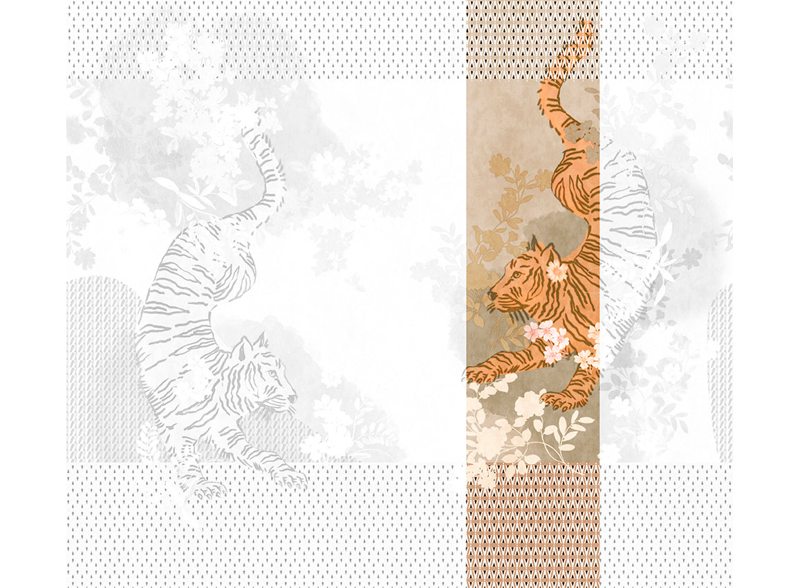 Panoramique Noen, coloris Platine — lé 4