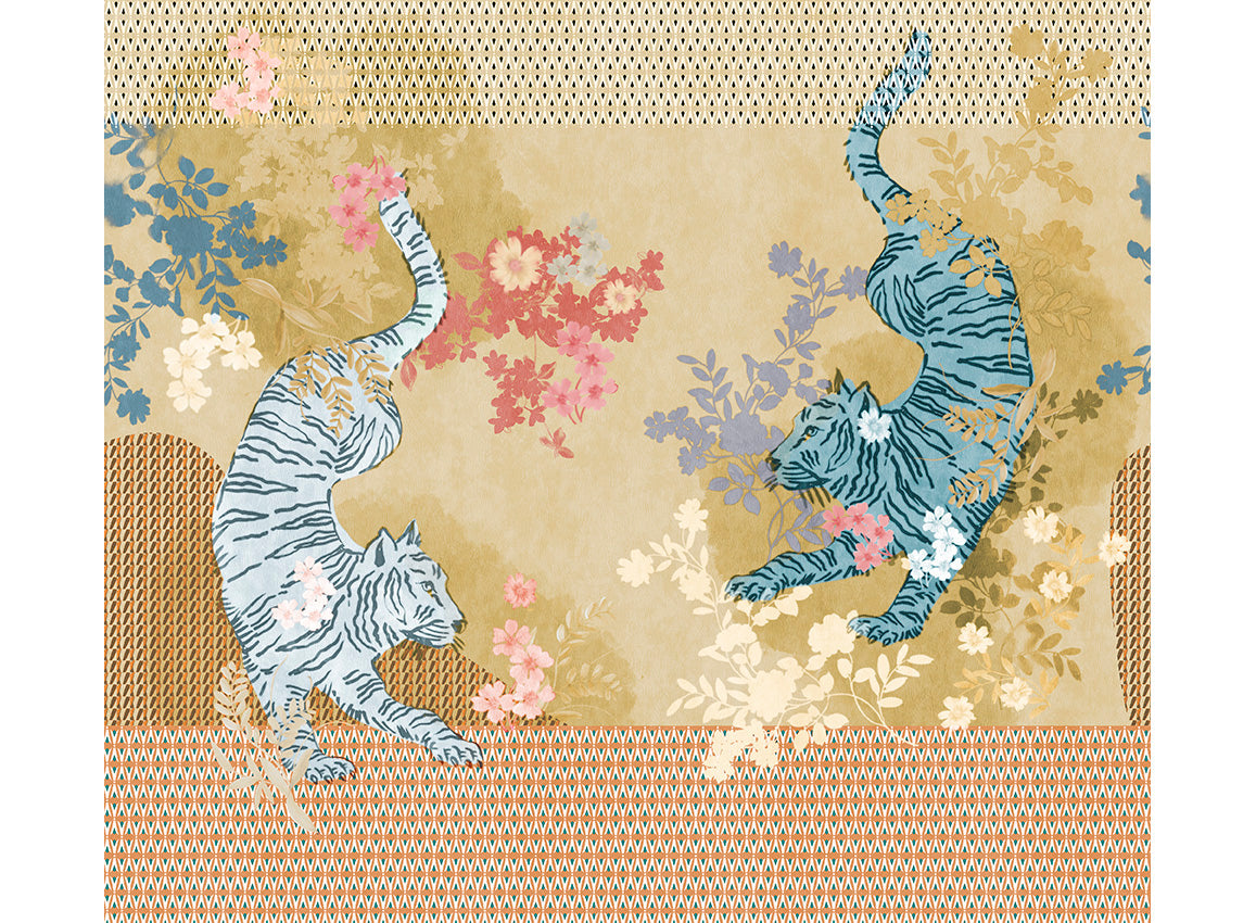 Panoramique Noen, coloris Or — décor complet