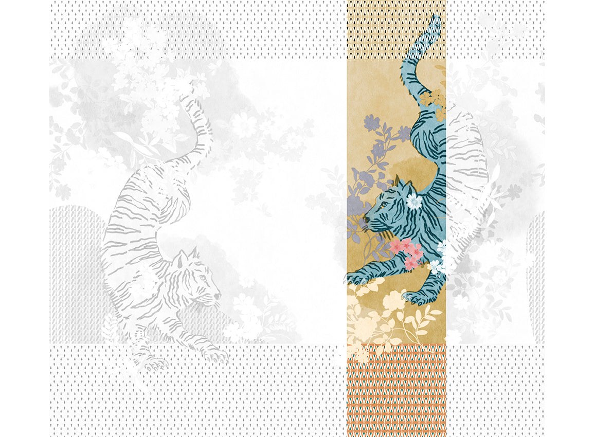 Panoramique Noen, coloris Or — lé 4