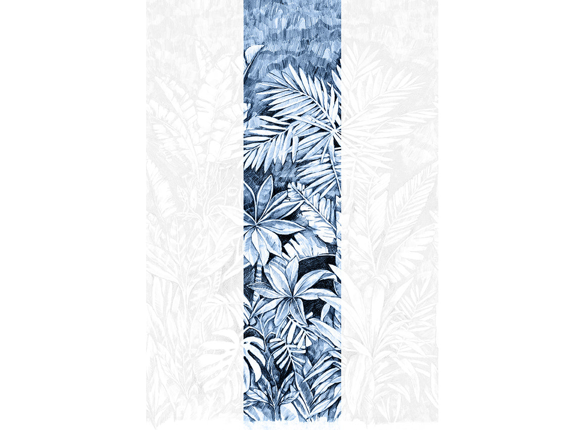 Panoramique Daintree, coloris Encre bleue — lé 2