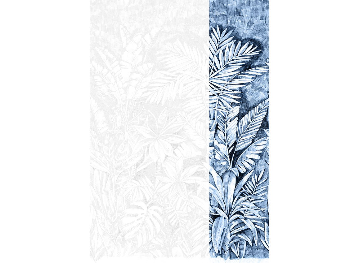 Panoramique Daintree, coloris Encre bleue — lé 3