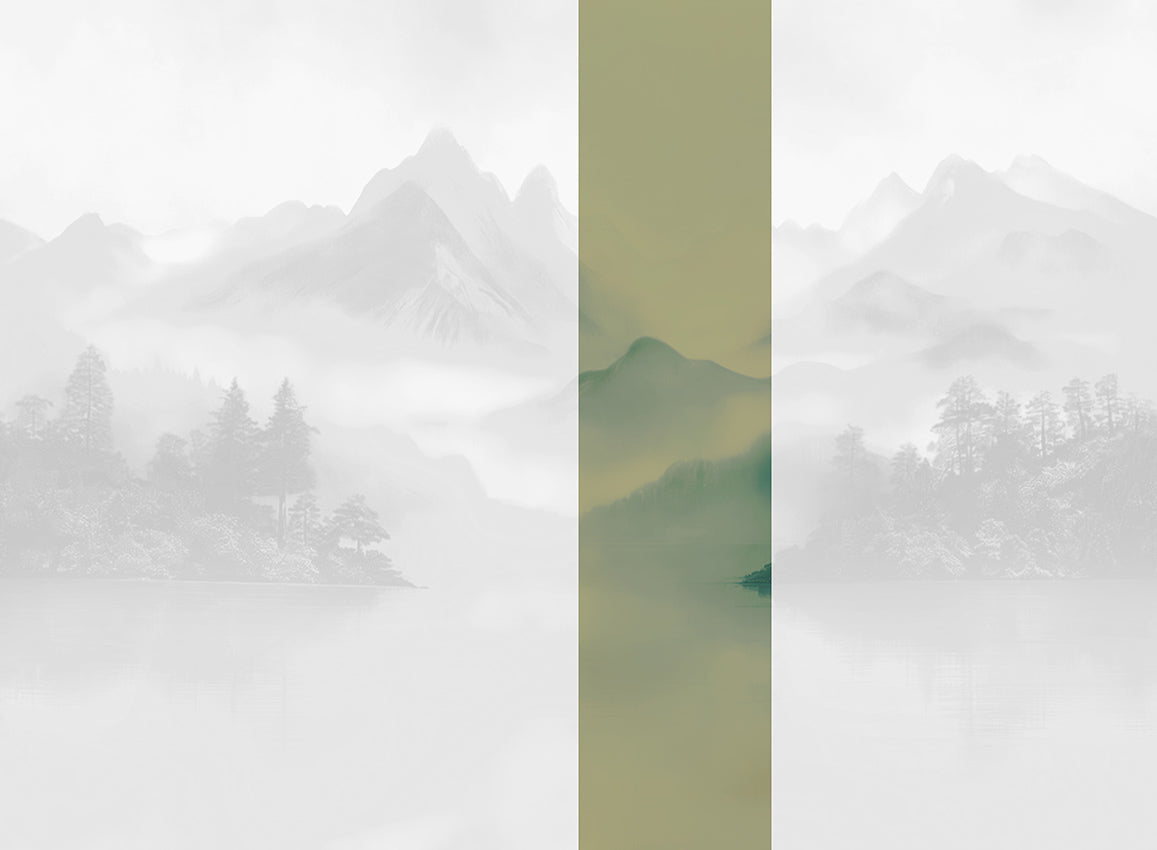 Panoramique Huangshan, coloris Vert — lé 4