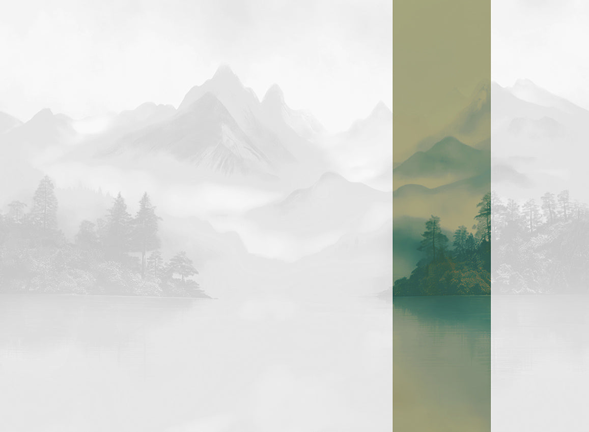 Panoramique Huangshan, coloris Vert — lé 5