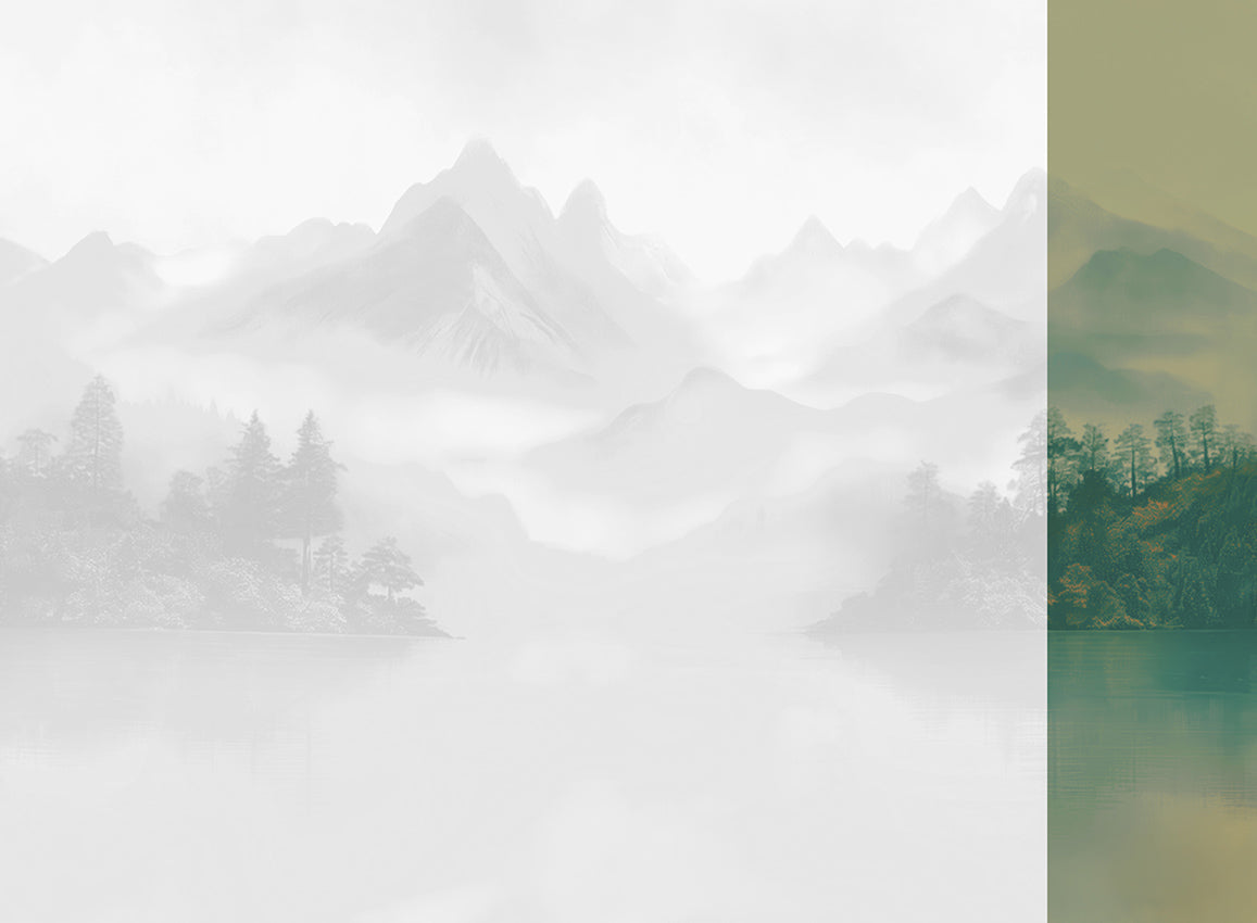 Panoramique Huangshan, coloris Vert — lé 6