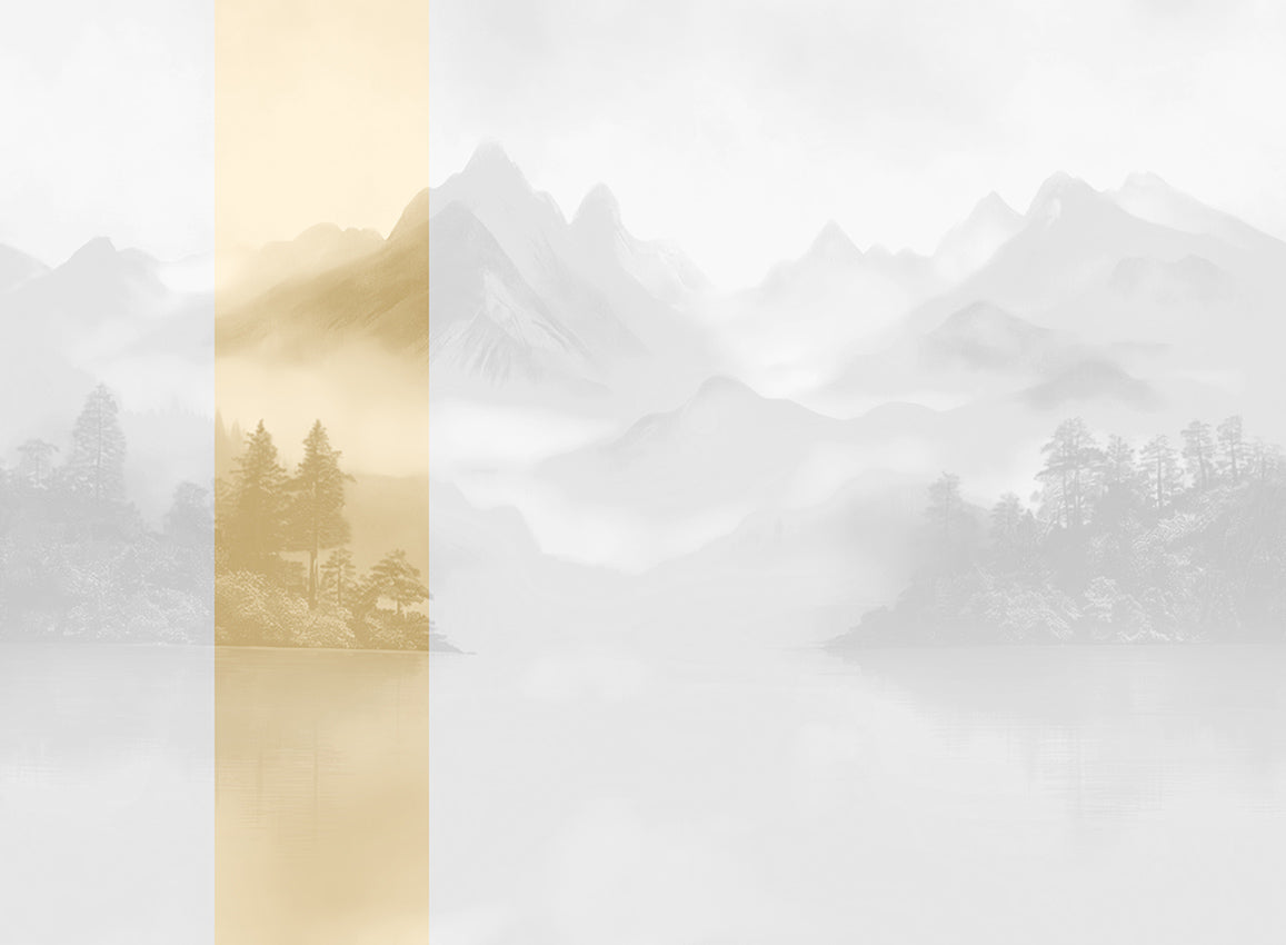 Panoramique Huangshan, coloris Beige — lé 2