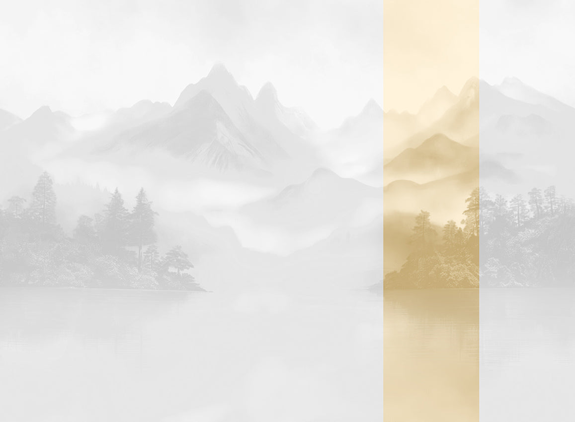 Panoramique Huangshan, coloris Beige — lé 5