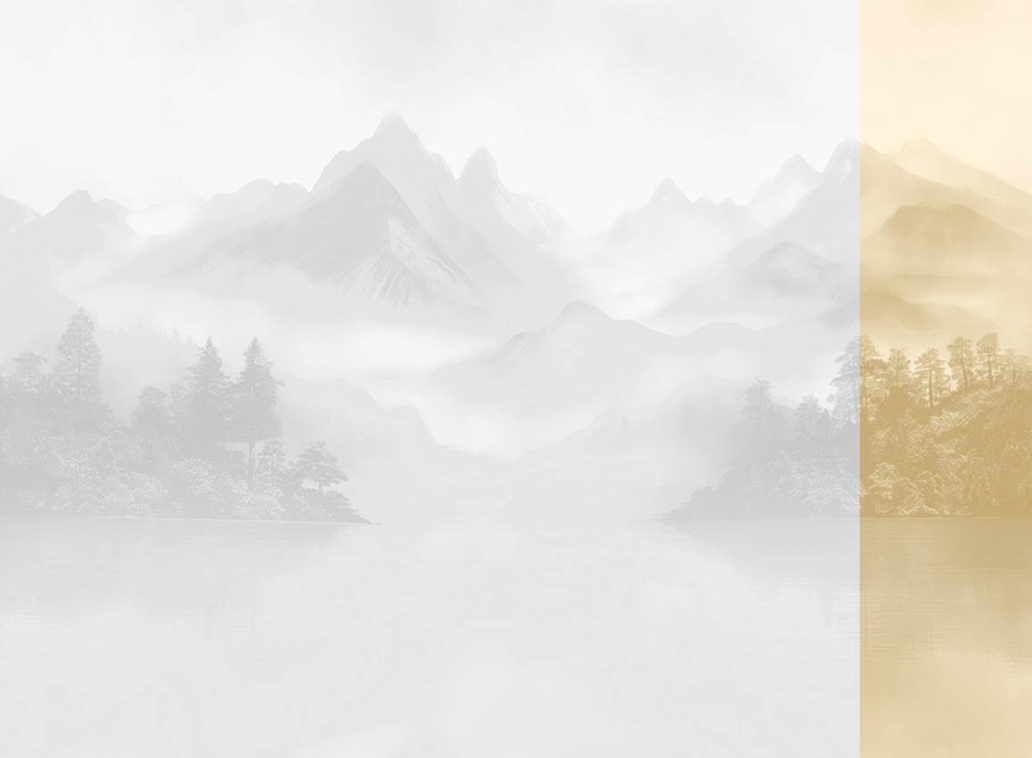 Panoramique Huangshan, coloris Beige — lé 6