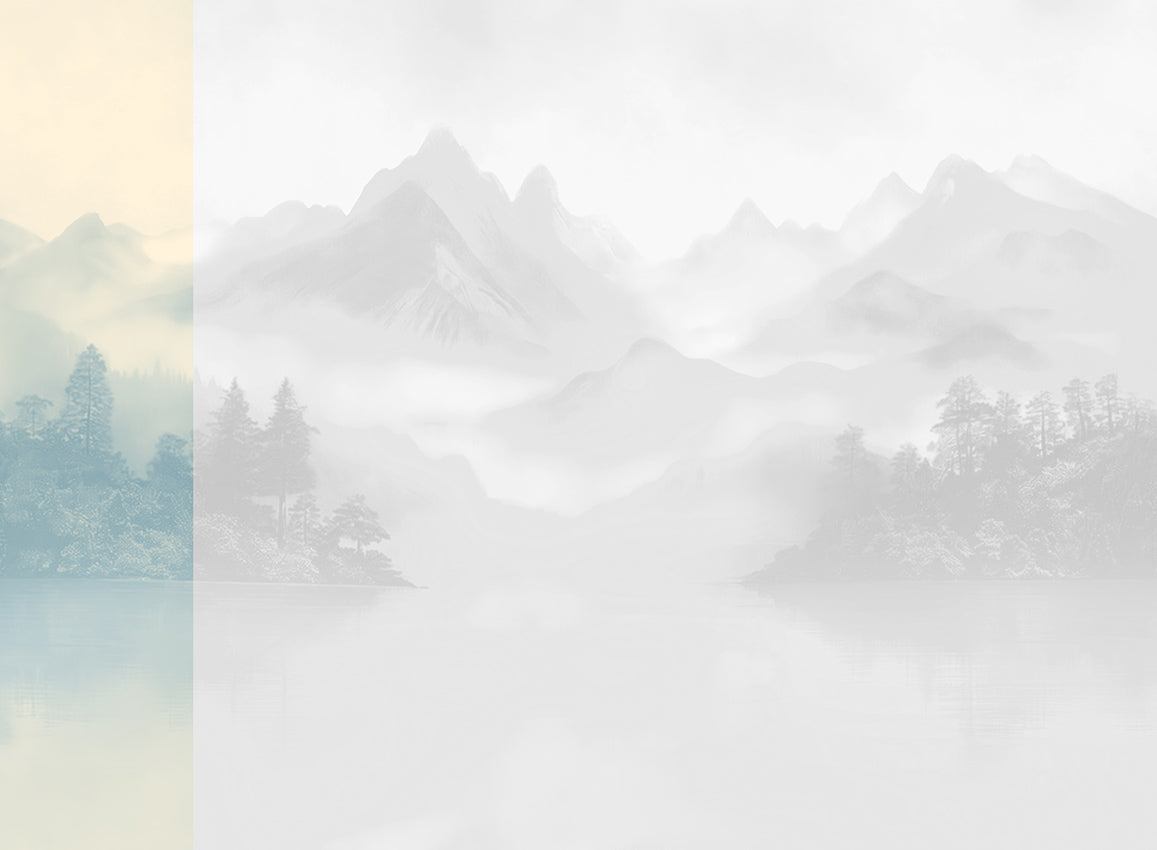 Panoramique Huangshan, coloris Glace — lé 1