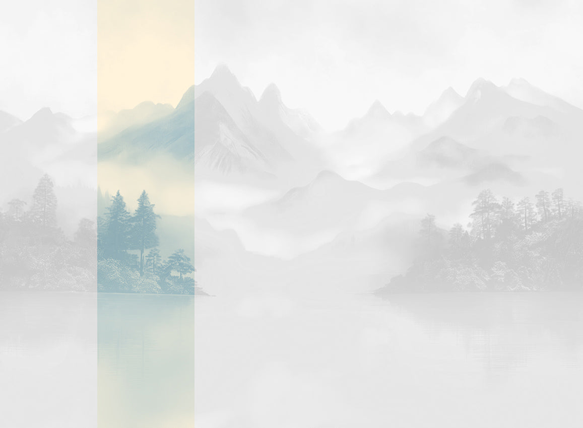Panoramique Huangshan, coloris Glace — lé 2