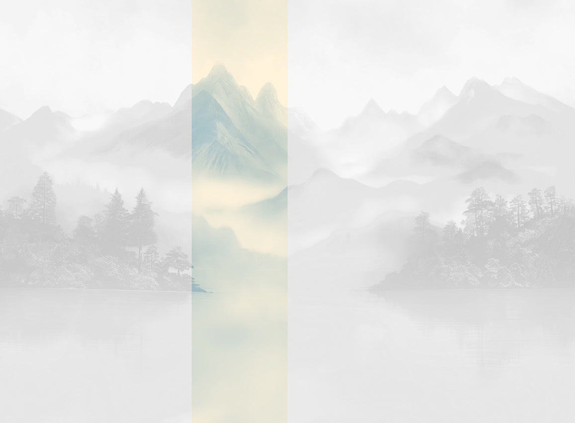 Panoramique Huangshan, coloris Glace — lé 3