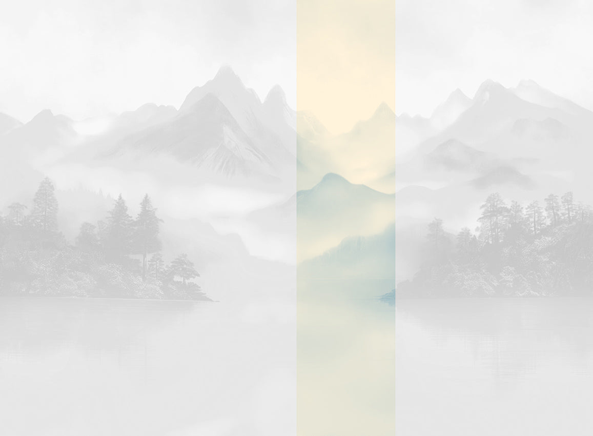 Panoramique Huangshan, coloris Glace — lé 4
