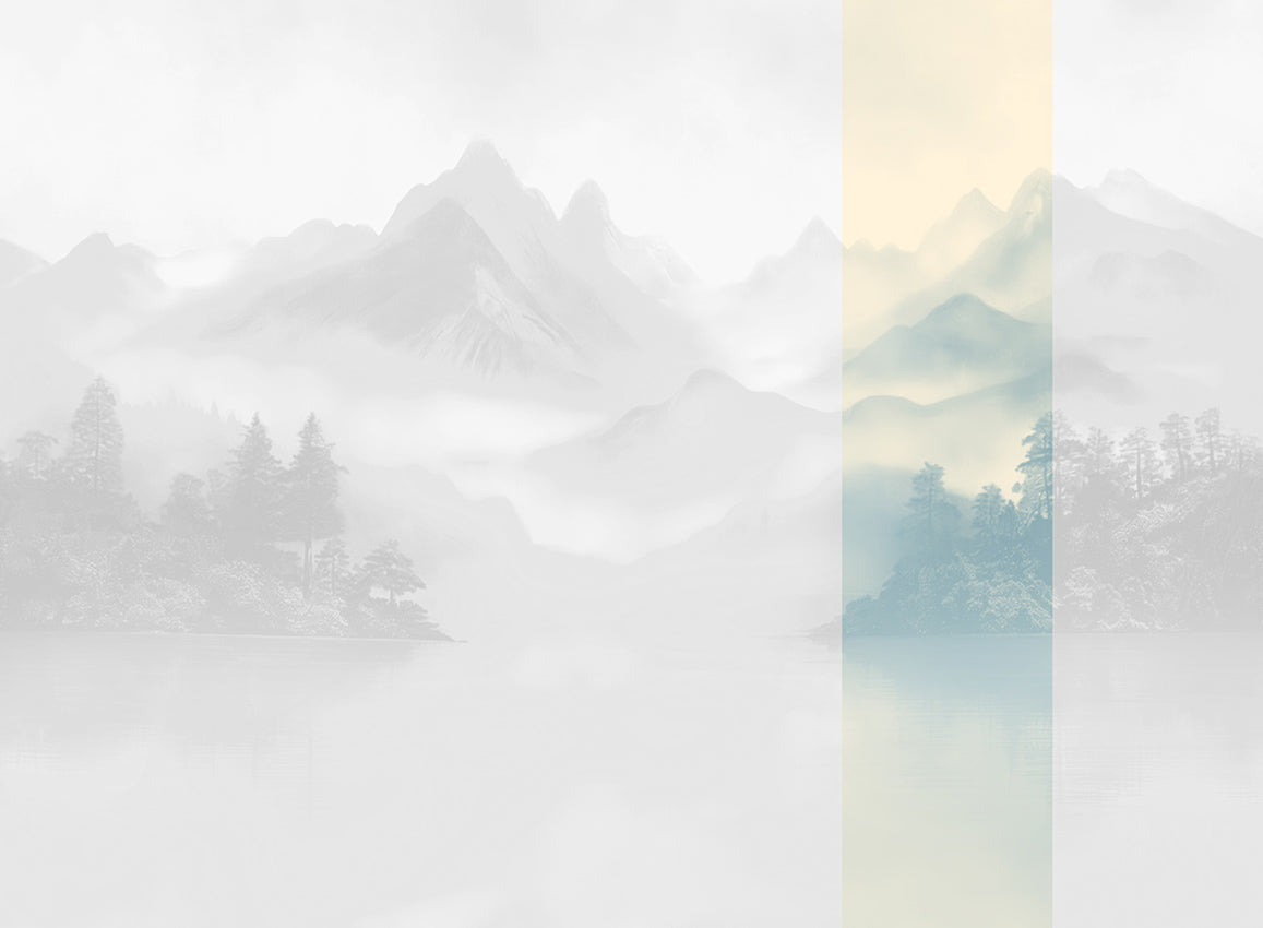 Panoramique Huangshan, coloris Glace — lé 5