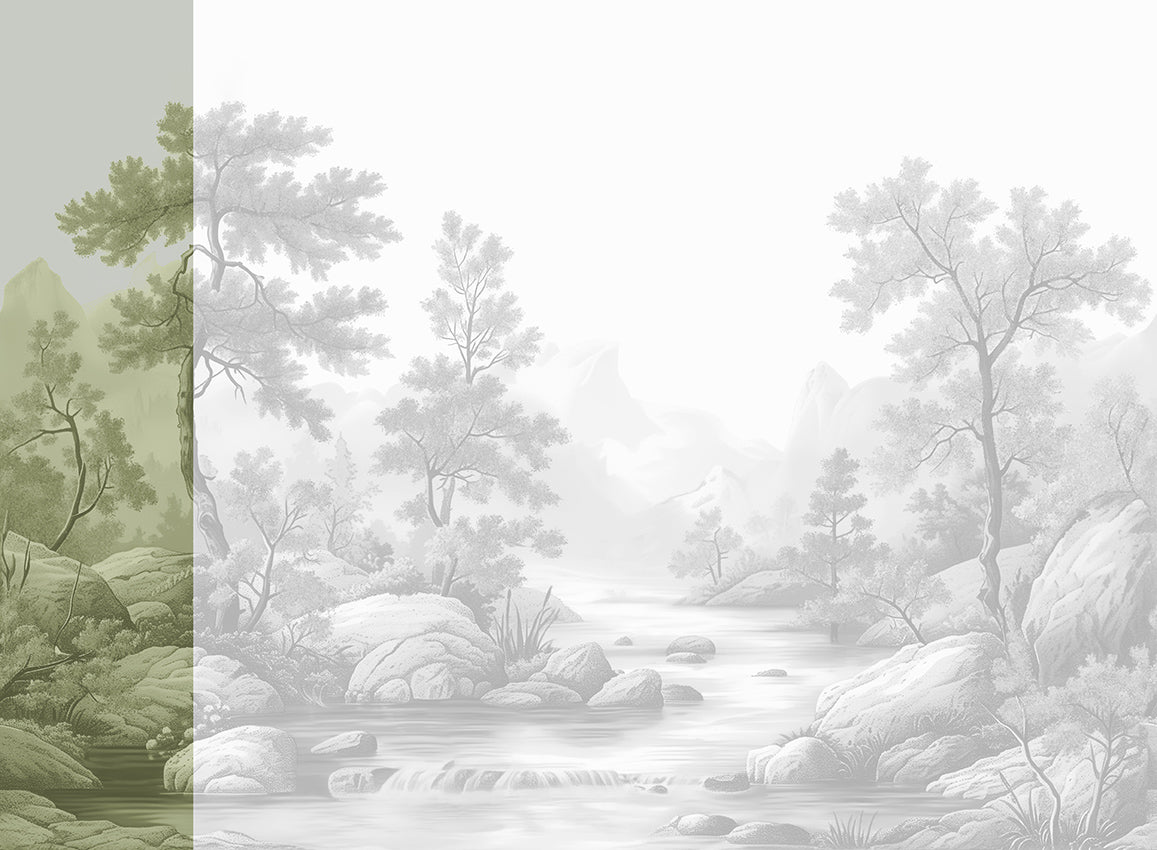 Panoramique Arcadia, coloris Sépia — lé 1