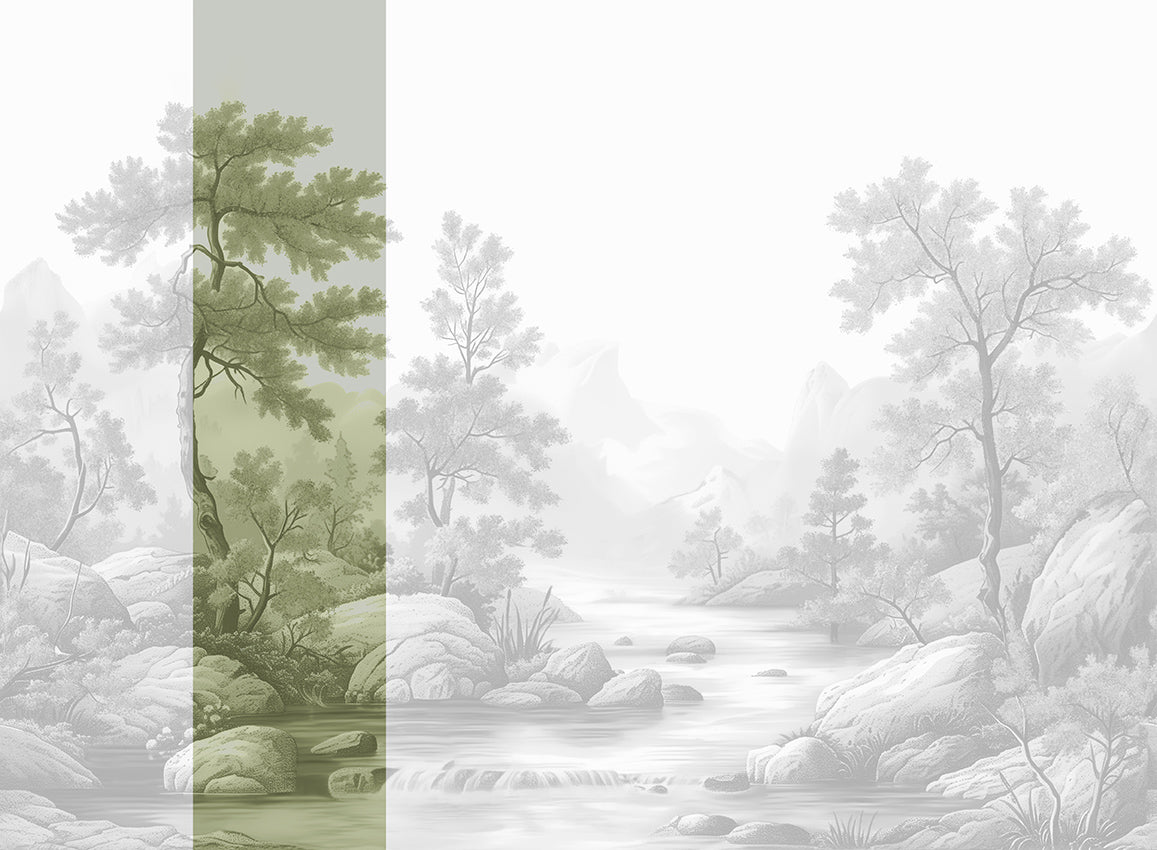 Panoramique Arcadia, coloris Sépia — lé 2