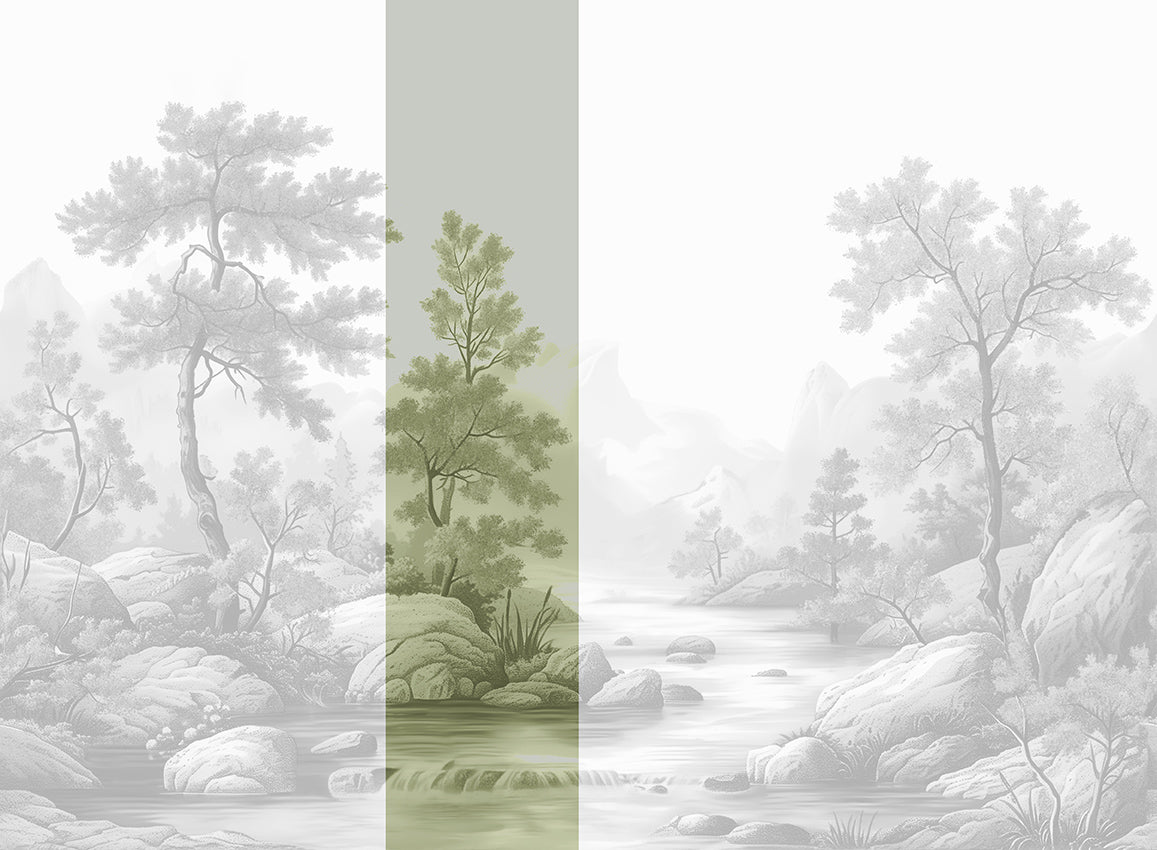 Panoramique Arcadia, coloris Sépia — lé 3