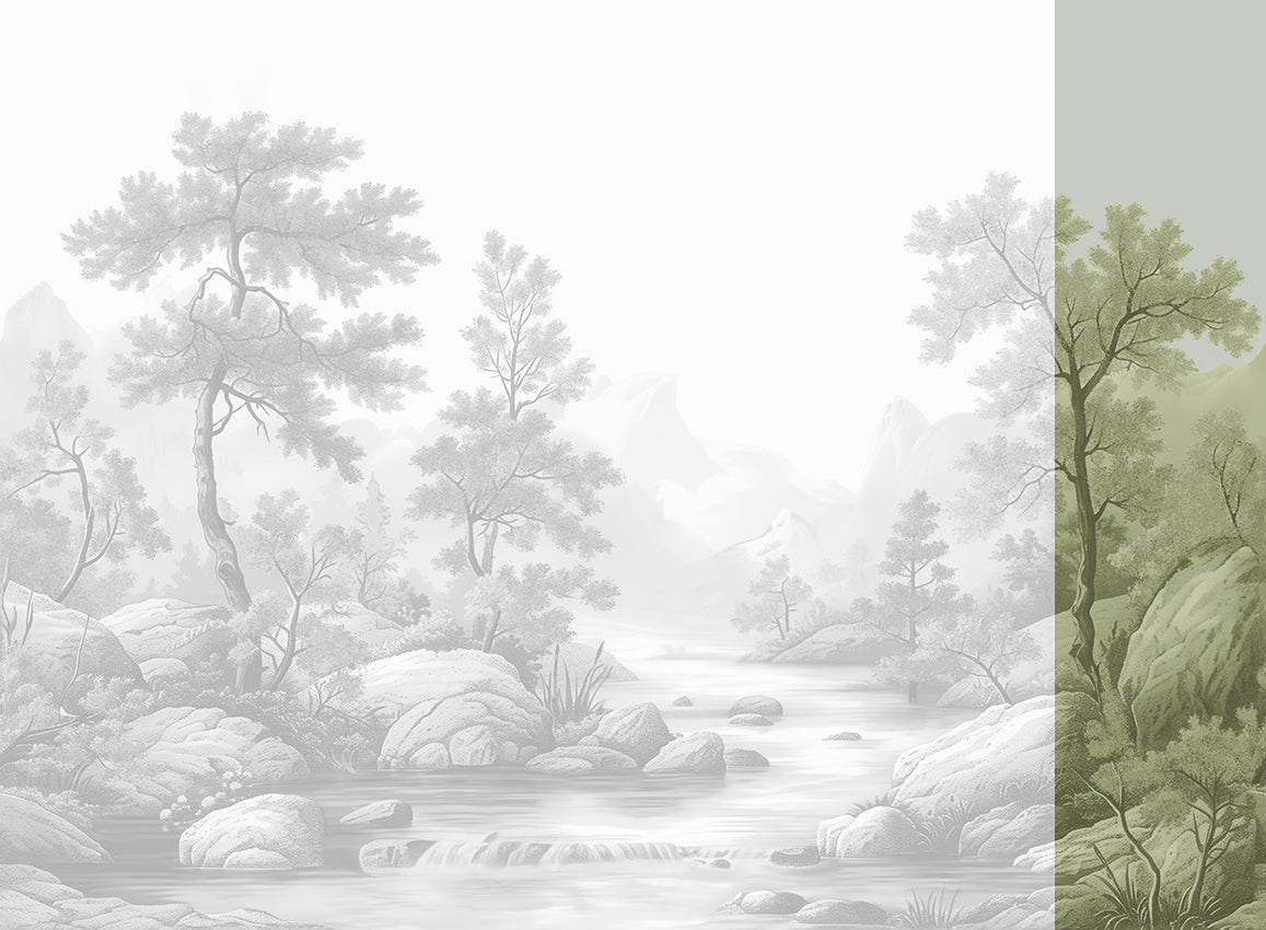 Panoramique Arcadia, coloris Sépia — lé 6