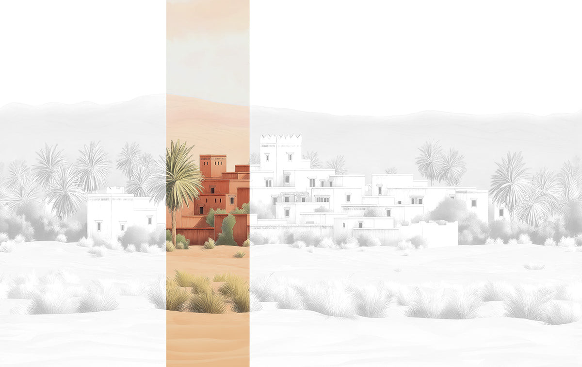 Panoramique Todra, coloris Terracotta — lé 3