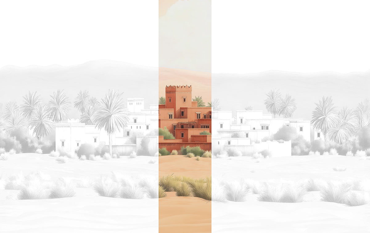 Panoramique Todra, coloris Terracotta — lé 4