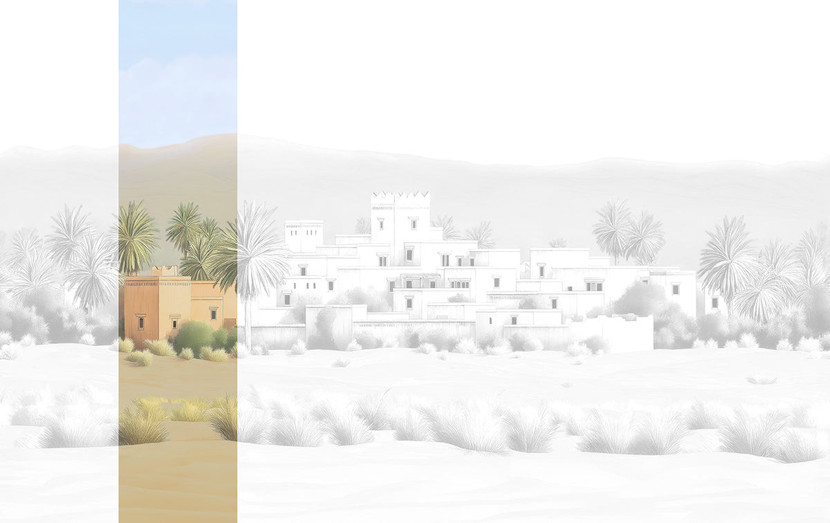 Panoramique Todra, coloris Naturel — lé 2